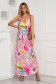 Rochie din material vaporos lunga in clos cu bretele - SunShine 4 - StarShinerS.ro