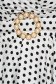 Dress elegant midi cloche from veil fabric dots print with 3/4 sleeves 4 - StarShinerS.com