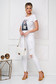 White jeans skinny jeans high waisted ripped with pockets 1 - StarShinerS.com
