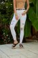 White jeans skinny jeans high waisted ripped with pockets 4 - StarShinerS.com