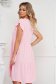 Lightpink dress midi loose fit airy fabric with ruffle details 2 - StarShinerS.com