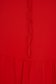 Red dress midi loose fit airy fabric with ruffle details 4 - StarShinerS.com