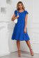 Blue dress thin fabric midi loose fit with ruffle details 3 - StarShinerS.com