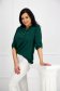 Darkgreen women`s blouse loose fit a front pocket georgette 5 - StarShinerS.com