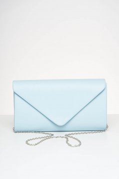 Lightblue bag occasional from ecological leather