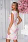 Rochie din stofa scurta cu un croi drept si imprimeu floral digital - StarShinerS 2 - StarShinerS.ro