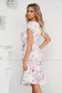 Dress cloche midi thin fabric detachable cord with floral print 2 - StarShinerS.com