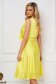 Yellow dress midi cloche from veil fabric detachable cord 2 - StarShinerS.com