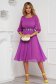 - StarShinerS purple dress midi cloche airy fabric 3 - StarShinerS.com