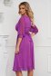 - StarShinerS purple dress midi cloche airy fabric 2 - StarShinerS.com