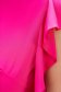 Bluza dama StarShinerS fuchsia office cu croi larg din material fluid cu volanase la maneca 4 - StarShinerS.ro