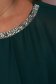 Rochie verde midi de ocazie cu croi larg din voal cu aplicatii cu pietre strass 3 - StarShinerS.ro