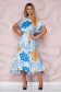 StarShinerS dress midi asymmetrical with ruffle details cloche with elastic waist non-flexible thin fabric 4 - StarShinerS.com