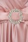 Rochie din voal roz-deschis petrecuta in clos cu elastic in talie - PrettyGirl 6 - StarShinerS.ro