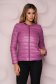 Purple jacket from slicker thin fabric with pockets with pearls straight 1 - StarShinerS.com