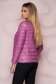 Purple jacket from slicker thin fabric with pockets with pearls straight 2 - StarShinerS.com