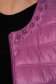 Purple jacket from slicker thin fabric with pockets with pearls straight 4 - StarShinerS.com