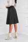 Black skirt from ecological leather cloche faux leather belt 3 - StarShinerS.com