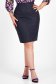 Navy Blue Short Eco-Leather Pencil Skirt - SunShine 4 - StarShinerS.com