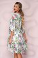 From veil fabric loose fit with ruffle details with 3/4 sleeves dress 2 - StarShinerS.com