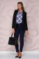 StarShinerS women`s blouse asymmetrical loose fit thin fabric office nonelastic fabric with floral print 3 - StarShinerS.com