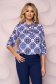 StarShinerS women`s blouse asymmetrical loose fit thin fabric office nonelastic fabric with floral print 1 - StarShinerS.com