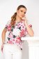 - StarShinerS women`s blouse asymmetrical loose fit soft fabric with floral print 1 - StarShinerS.com