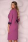Purple dress midi pencil with lace details from elastic fabric thin fabric elegant 2 - StarShinerS.com