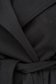 Palton din stofa reiata negru imblanit cu croi larg - SunShine 5 - StarShinerS.ro