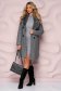 Rochie din tricot subtire gri tip creion cu maneca tip fluture - SunShine 5 - StarShinerS.ro