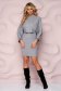 Rochie din tricot subtire gri tip creion cu maneca tip fluture - SunShine 3 - StarShinerS.ro
