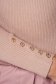 Bluza dama SunShine crem cu un croi mulat din material tricotat elastic si reiat pe umar 4 - StarShinerS.ro
