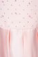 Rochie din tafta neelastica roz deschis in clos asimetrica cu aplicatii cu perle si pietre - StarShinerS 4 - StarShinerS.ro