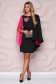 Rochie din stofa fuchsia tip creion cu maneci din voal si broderie unica - StarShinerS 3 - StarShinerS.ro