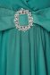 Green dress from veil fabric cloche with elastic waist wrap around 5 - StarShinerS.com
