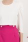Bluza dama din material subtire alba cu croi larg si umeri bufanti - StarShinerS 6 - StarShinerS.ro