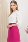 Bluza dama din material subtire alba cu croi larg si umeri bufanti - StarShinerS 2 - StarShinerS.ro
