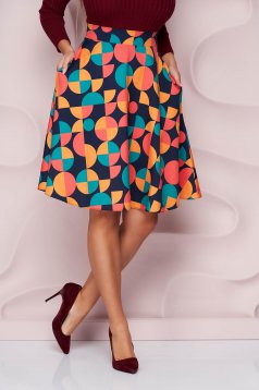 StarShinerS skirt cloche high waisted lateral pockets
