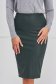 Dark Green Faux Leather Pencil Skirt with High Waist - StarShinerS 5 - StarShinerS.com