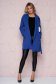 Blue trenchcoat straight nonelastic fabric long detachable cord light material 1 - StarShinerS.com