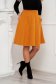 Mustard skirt cloche midi with pockets slightly elastic fabric - StarShinerS 2 - StarShinerS.com