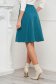 Turquoise skirt cloche midi with pockets slightly elastic fabric - StarShinerS 3 - StarShinerS.com