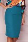 Turquoise high waisted skirt pencil midi elastic cloth - StarShinerS 3 - StarShinerS.com