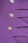 Purple dress crepe pencil with decorative buttons slit - StarShinerS 6 - StarShinerS.com