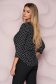 Women`s blouse thin fabric from elastic fabric loose fit office with 3/4 sleeves short cut 2 - StarShinerS.com