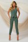 Green trousers conical with button accessories elastic cloth 2 - StarShinerS.com