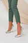 Pantaloni din stofa usor elastica khaki conici accesorizati cu nasturi la terminatie - PrettyGirl 5 - StarShinerS.ro