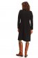 Black coat thick fabric long arched cut fur collar 3 - StarShinerS.com