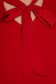 StarShinerS red women`s blouse office asymmetrical loose fit light material 4 - StarShinerS.com