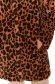 Coat straight animal print from ecological fur 6 - StarShinerS.com